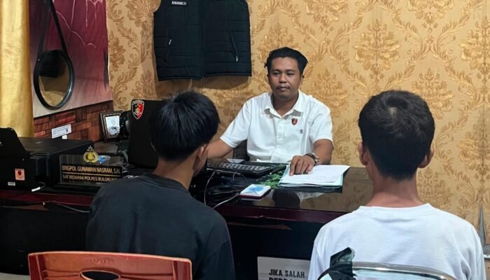 Ciddako, Dua Remaja Diamankan Polisi Usai Melakukan Aksi Curanmor di Parkiran Masjid di Bulukumba 