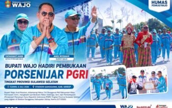Andi Rosman Ajak Kontingen PGRI Wajo Junjung Sportivitas dan Harumkan Nama Daerah di Porsenijar Sulsel