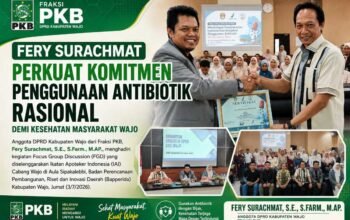 Hadiri FGD IAI Wajo, Fery Surachmat Perkuat Komitmen Penggunaan Antibiotik Rasional Demi Kesehatan Masyarakat Wajo