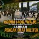 Profesional dan Tangguh, Prajurit Kodim 1406/Wajo Rutin Asah Kemampuan Tempur Lewat Latihan PSM