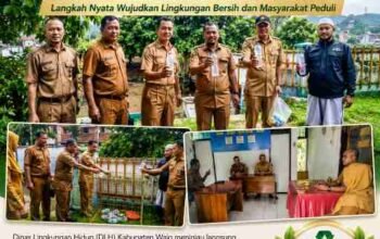 DLH Wajo Tinjau Inovasi MA’PEL di Pattirosompe, Warga Diajak Bawa Sampah Plastik Saat Urus Layanan
