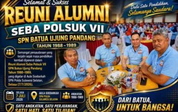 Reuni Alumni Seba Polsuk VII SPN Batua 1988–1989: Merawat Silaturahmi, Menguatkan Pengabdian di Masa Purnabakti
