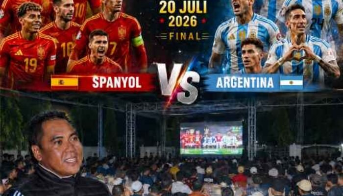 Rujab Bupati Wajo Jadi Lokasi Nobar Final Piala Dunia 2026, Andi Rosman: Yang Utama Kebersamaan dan Silaturahmi