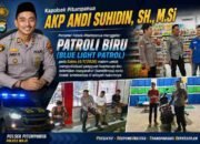 Polsek Pitumpanua Gelar Patroli Blue Light di Titik Rawan, Warga Diimbau Tingkatkan Kewaspadaan