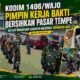 Kodim 1406/Wajo Pimpin Kerja Bakti Bersihkan Pasar Tempe, Wujud Dukungan Gerakan Nasional Indonesia Asri