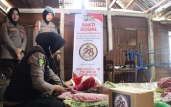 Kanja Ladde’ Loo! HUT Polwan Ke 78, Polres Sinjai Gelar Baksos