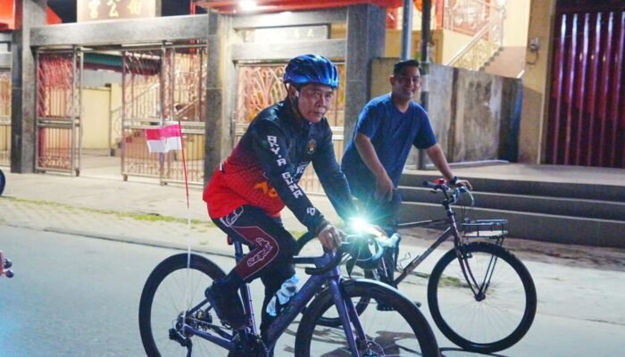 Malam di Tepian Kayan, Gubernur Ikut Gowes Bareng Ratusan Warga Kaltara