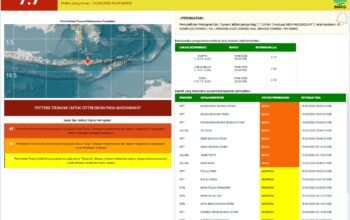 Gempa Magnitudo 7,7 Guncang Mbay NTT, BMKG Keluarkan ki Peringatan Dini Tsunami, 