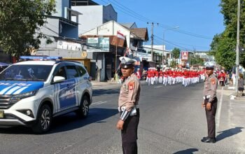 Tauwwa Polres Bulukumba Sukses ki Amankan dan Kawal Gerak Jalan Indah Peringatan HUT ke-81 RI