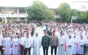6.000 Umat Katolik Padati Bumi Rajawali Makassar, Perayaan Maria Diangkat ke Surga Penuh Pesan Damai