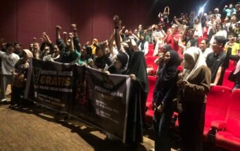 Addeh… Tangkis mi, DPW PBB Sulsel Borongki Satu Bioskop Nonton Film Toko Perlengkapan Mayat