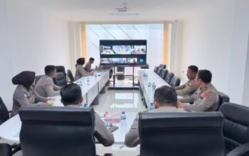 Evaluasi dan Pemantapan Layanan, Ditlantas Polda Sulbar Gelar ki Rapat Koordinasi Regident Secara Daring