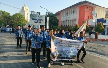 Kafilah Sulbar Semarakkan ki Pawai Defile MTQ KORPRI Nasional
