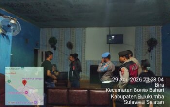 Cegah ki Gangguan Kamtibmas, Polsek Bontobahari Gelar Cipta Kondisi di Kawasan Wisata Bira