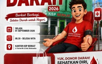 Besok KSP Berkat Gelar ki Tauwwa Donor Darah, Ini Harapan nya Andi Makkasau
