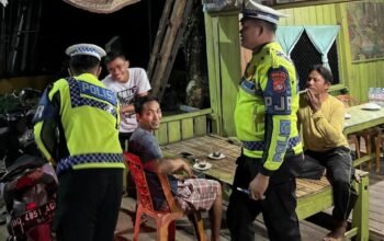 Patroli Malam Polantas Polda Sulbar: Hadir ki Menjaga, Menyapa, dan Menebar Pesan Keselamatan