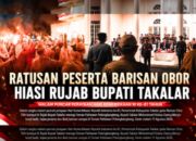Ratusan Peserta Barisan Obor Hiasi ki Rujab Bupati Takalar