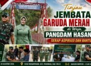 Tinjau Jembatan Garuda Merah Putih di Wajo, Pangdam Hasanuddin Serap Aspirasi dan Bantu Warga
