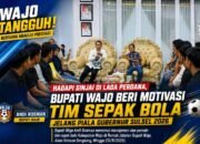 Hadapi Sinjai di Laga Perdana, Bupati Wajo Beri Motivasi Tim Sepak Bola Jelang Piala Gubernur Sulsel 2026