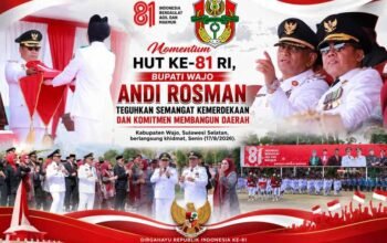 Momentum HUT ke-81 RI, Bupati Wajo Andi Rosman Teguhkan Semangat Kemerdekaan dan Komitmen Membangun Daerah