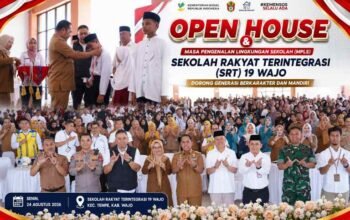 Bupati Wajo Buka Open House dan MPLS SRT 19 Wajo, Dorong Generasi Berkarakter dan Mandiri