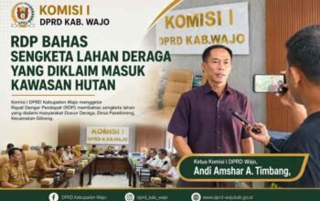 Komisi I DPRD Wajo RDP Bahas Sengketa Lahan Deraga yang Diklaim Masuk Kawasan Hutan