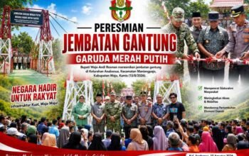 Dari Harapan Jadi Kenyataan, Jembatan Gantung Anabanua Resmi Diresmikan Bupati Wajo