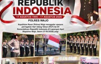 Momentum HUT ke-81 RI, Kapolres Wajo Teguhkan Semangat Nasionalisme dan Pengabdian kepada Masyarakat