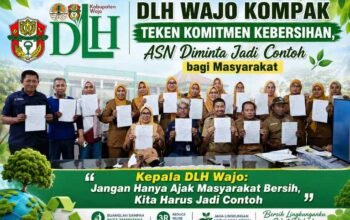 DLH Wajo Kompak Teken Komitmen Kebersihan, ASN Diminta Jadi Contoh bagi Masyarakat