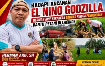 Hadapi Ancaman El Nino Godzilla, Herman Arif Kerahkan Damkar hingga Pengeboran Bantu Petani di Lacinde