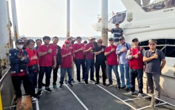 Gubernur Kaltara Sambut Langsung ki Rombongan IKA Unhas Sulsel di Pelabuhan Malundung