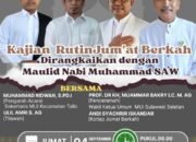 Anne minne, Jumat Berkah Dirangkaikan dengan Maulid Nabi Muhammad SAW, di Warkop Om Mail Tallo Makassar. 