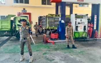 Cocok ki Tauwwa, Satpol PP Bulukumba Turunkan Personel nya di Sejumlah SPBU