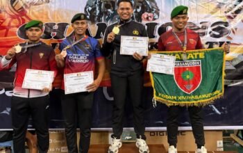 Sabet Emas di Pangkorpasgat Cup 2026, Briptu Muh. Risaldi Kembali Harumkan ki Nama Polda Sulbar