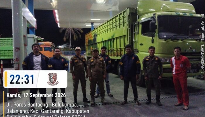 Cocok ki Tauwwa Polisi Bersama Satpol PP Awai Penyaluran BBM diSejumlah SPBU di Bulukumba