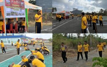 Pastikan ki Kondisi Fisik Personel Tetap Prima, Polres Bulukumba Gelar Uji Kesamaptaan Jasmani