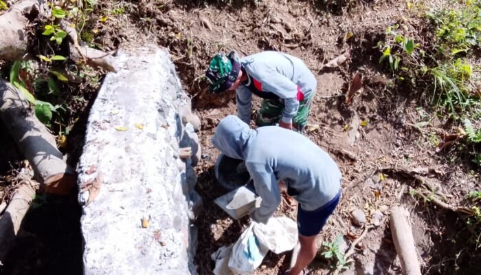 Dandim Gowa Apresiasi Gotong Royong TNI dan Warga, Jembatan Beton Garuda Capai 65 Persen