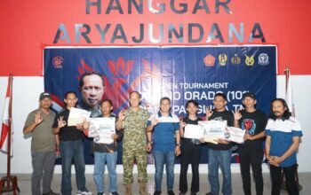 Turnamen Domino Orado Piala Panglima TNI di Kodim Gowa Sukses, Pasangan Aswar dan Muh FN Juara Satu