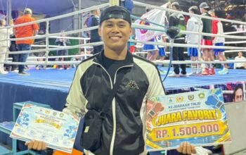 Bripda Ivhan Sabet Emas, Personel Humas Polda Sulbar Jadi yang Terbaik ki di Kejuaraan Tinju Provinsi