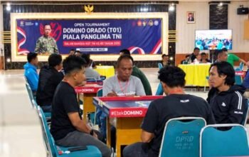 HUT ke-81 TNI, Turnamen Domino Piala Panglima TNI Digelar di Wajo Diikuti 256 Peserta