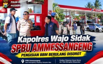 Kapolres Wajo Sidak SPBU Ammessangeng, Pengisian BBM Berulang Disorot