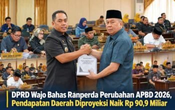 DPRD Wajo Bahas Ranperda Perubahan APBD 2026, Pendapatan Daerah Diproyeksi Naik Rp 90,9 Miliar