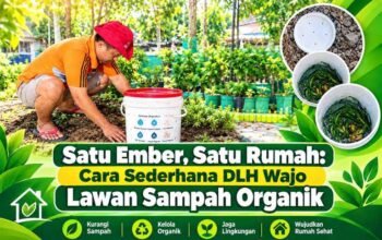 Satu Ember, Satu Rumah: Cara Sederhana DLH Wajo Lawan Sampah Organik