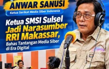 Ketua SMSI Sulsel Jadi Narasumber RRI Makassar, Bahas Tantangan Media Siber di Era Digital
