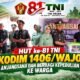 HUT ke-81 TNI, Kodim 1406/Wajo Anjangsana dan Berbagi Kepedulian ke Warga