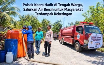 Polsek Keera Hadir di Tengah Warga, Salurkan Air Bersih untuk Masyarakat Terdampak Kekeringan