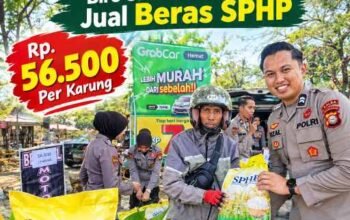 Bantu Meringankan Beban Masyarakat, Biro SDM Polda Sulsel Jual Beras SPHP Rp. 56.500 Per Karung