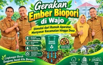 Gerakan Ember Biopori di Wajo Dimulai dari Rumah Aparatur, Menyasar Kecamatan hingga Desa