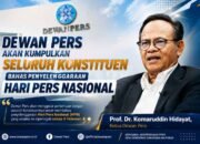 Dewan Pers Akan Kumpulkan Seluruh Konstituen Bahas Penyelenggaraan Hari Pers Nasional