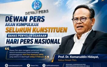 Dewan Pers Akan Kumpulkan Seluruh Konstituen Bahas Penyelenggaraan Hari Pers Nasional